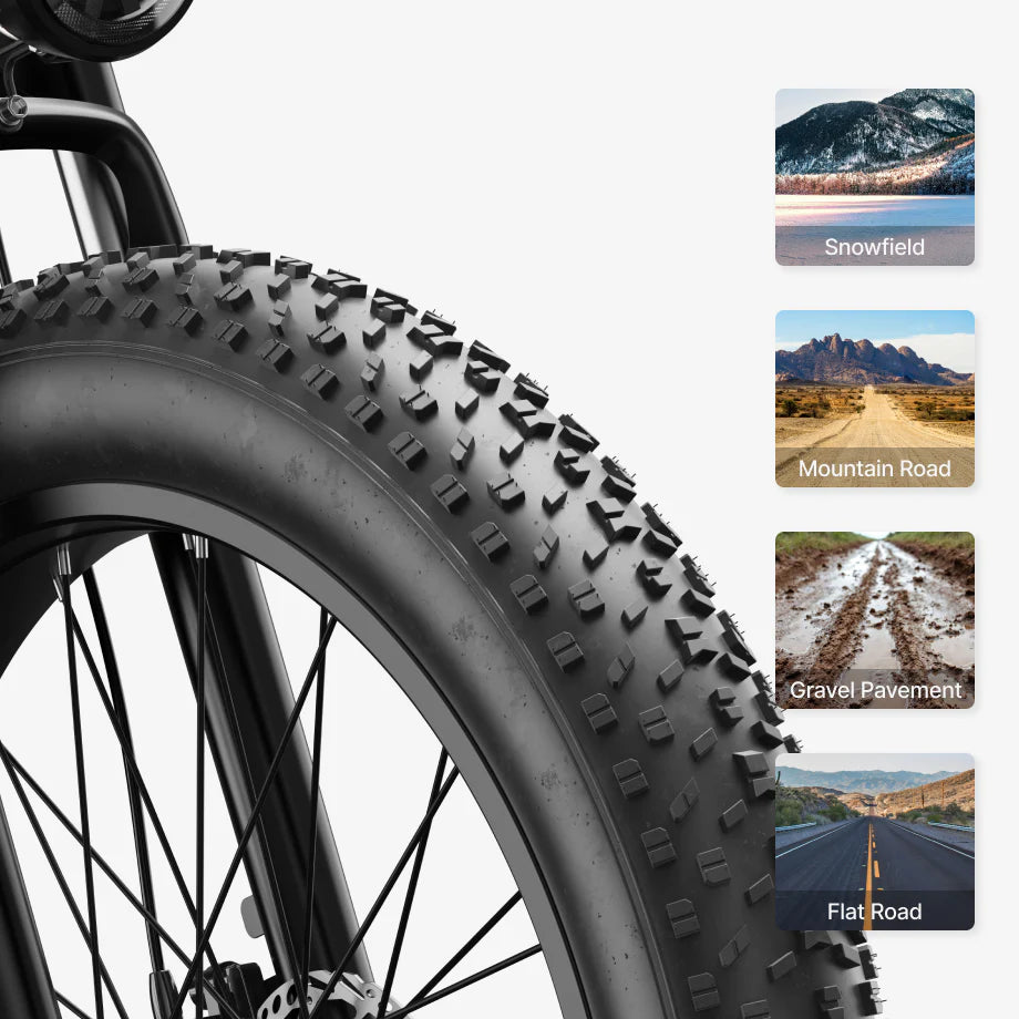 26" x 4" Puncture-Resistant Tires-Jasion Open Box Thunder