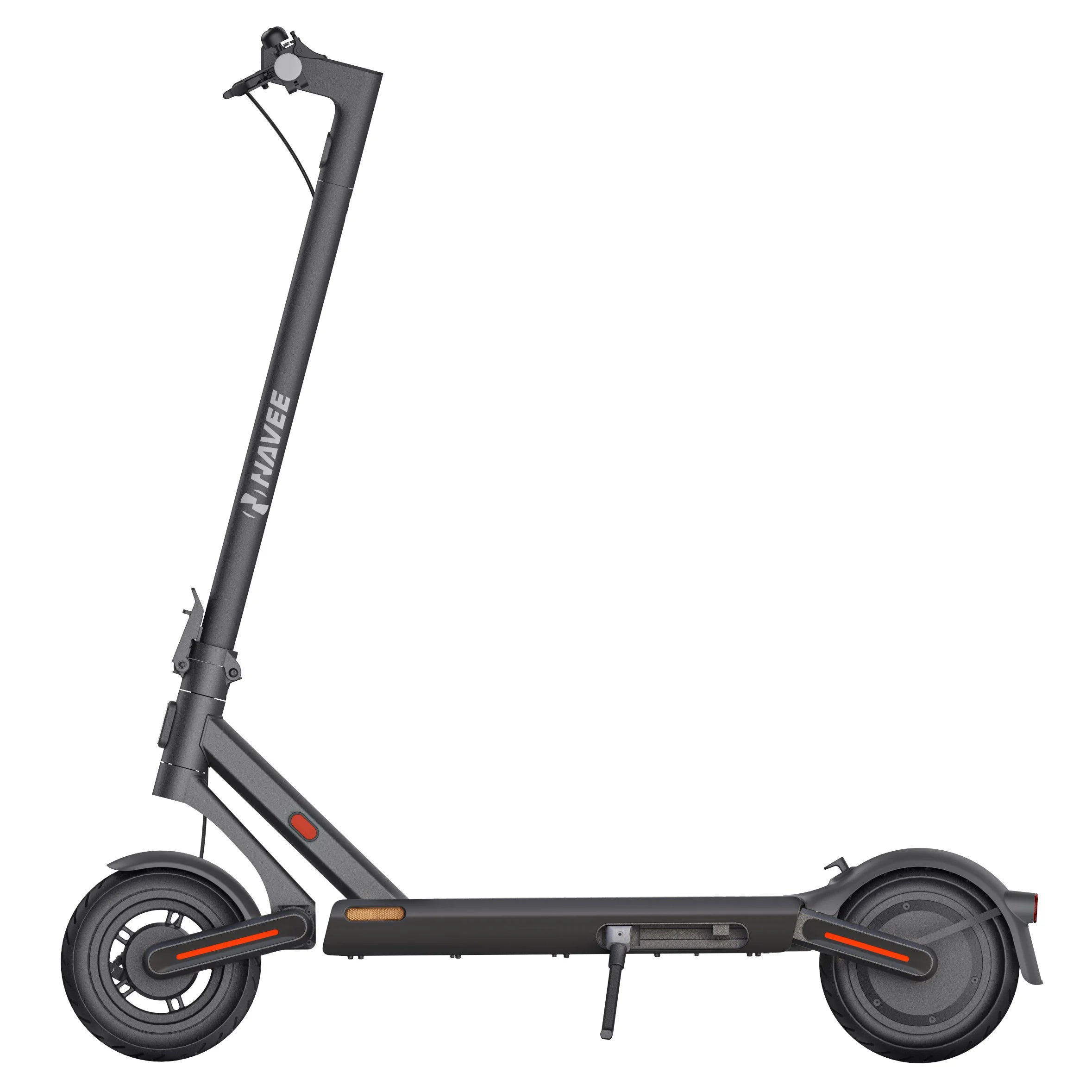 Black electric scooter with 'Himiway' branding on a white background