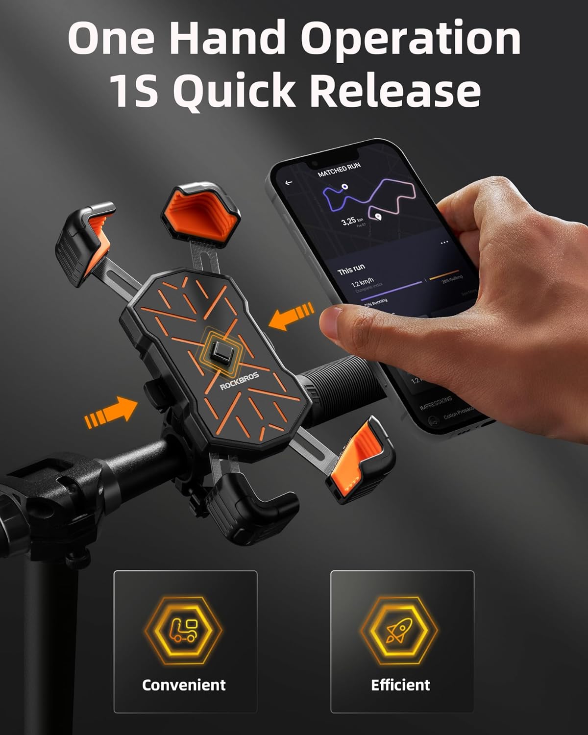 EZbike-ROCKBROS-ROCKBROS Phone Holder for 4.5''-7.1'' Phones