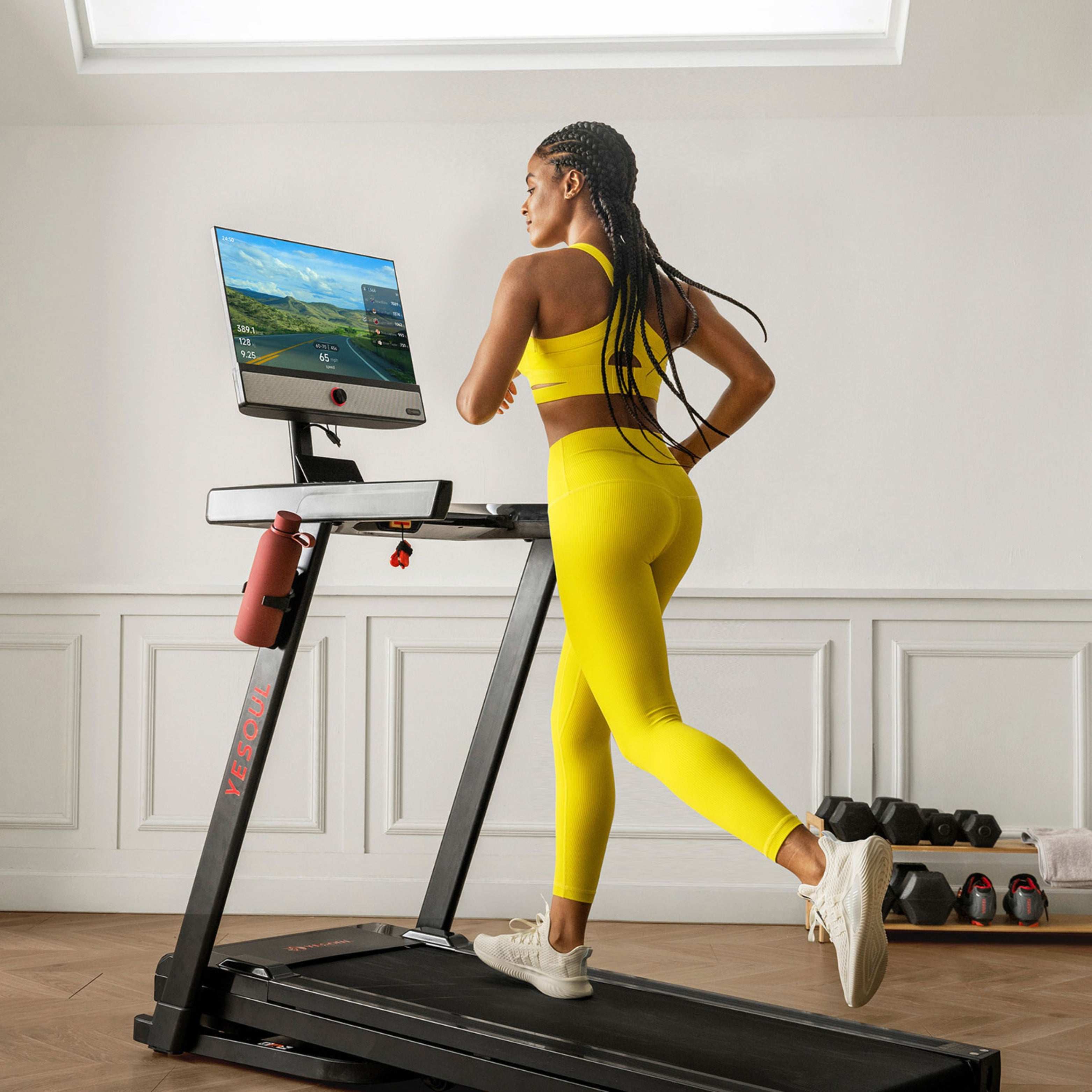EZbike-YESOUL-T1M PLUS-T Treadmill with 21.5" Smart Screen