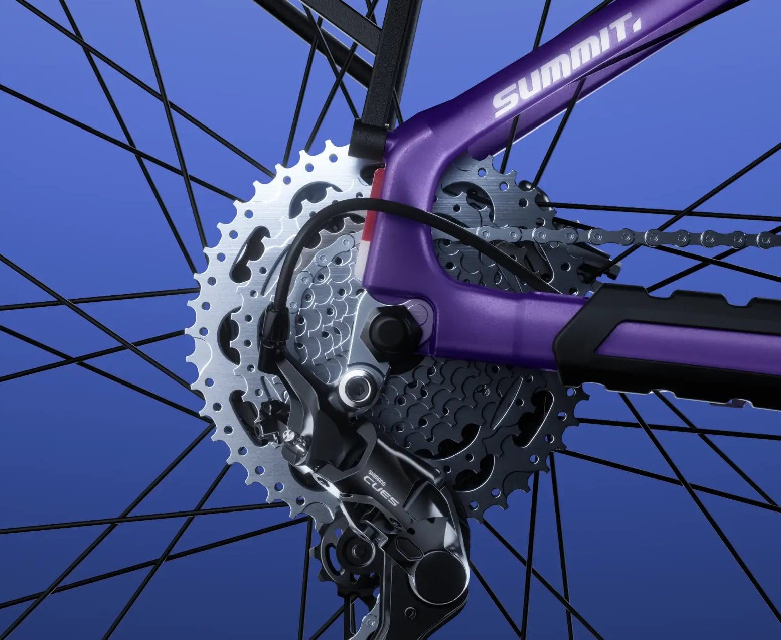 Control You Can Trust CUES 9-Speed Drivetrain-Velotric Summit 2