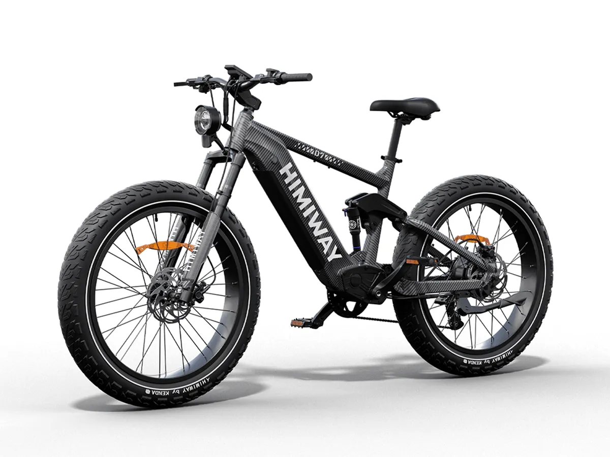Electric bike with 'Himaway' branding on a white background