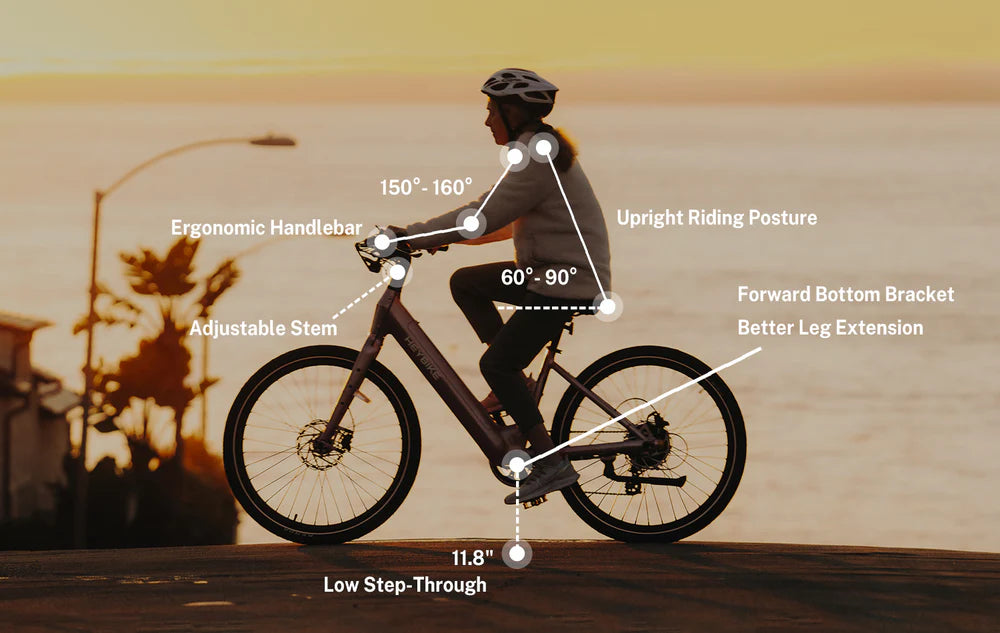 Geometry and controls tuned for comfort-Heybike Venus