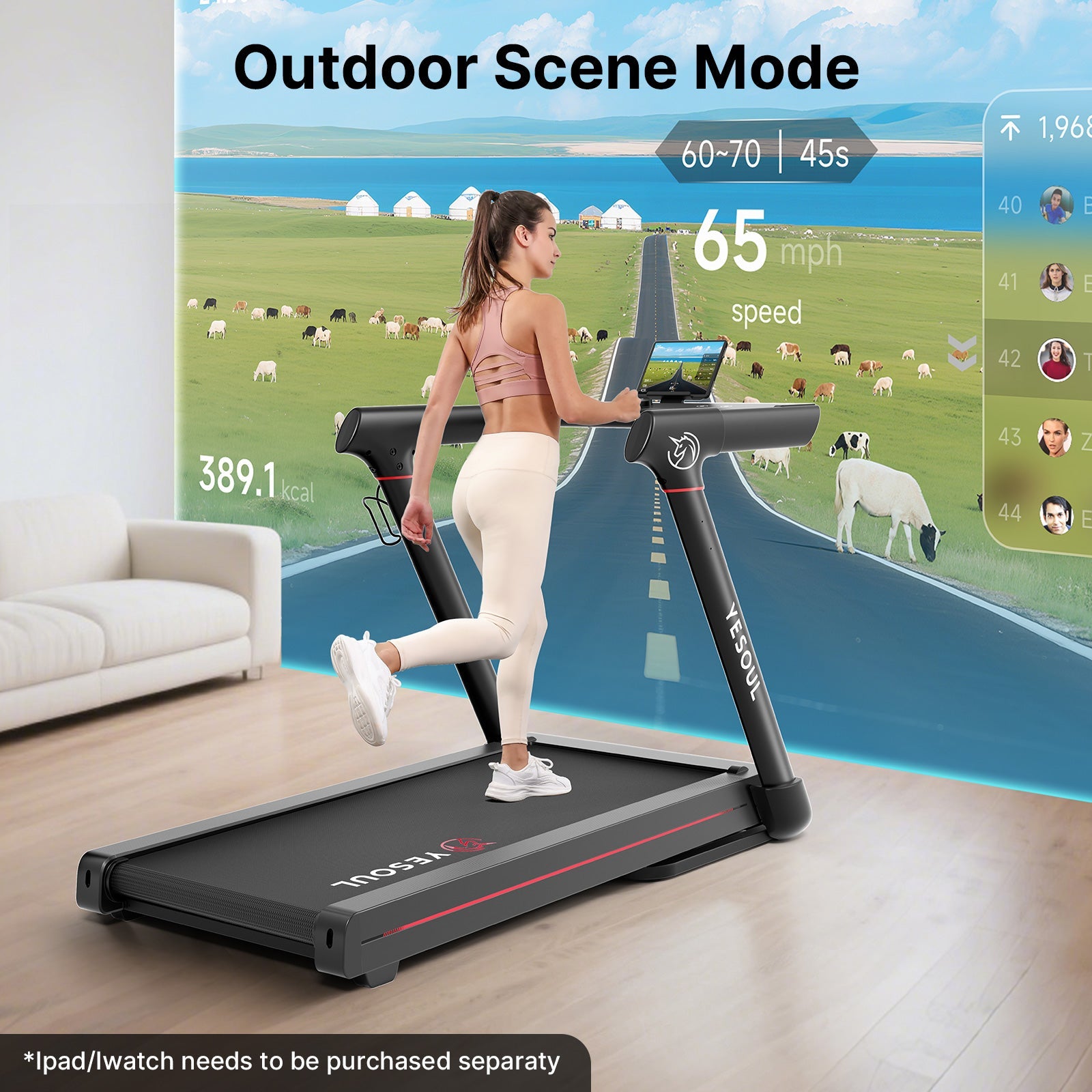 EZbike-T3S Treadmill-YESOUL