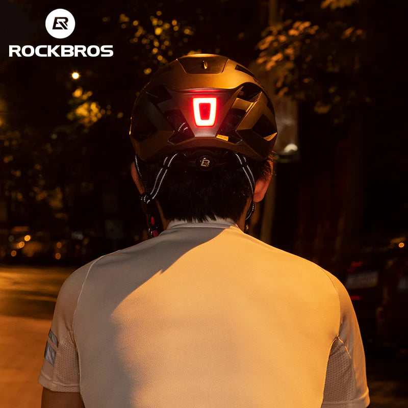 ROCKBROS Waterproof Cycling Helmet Bike Light