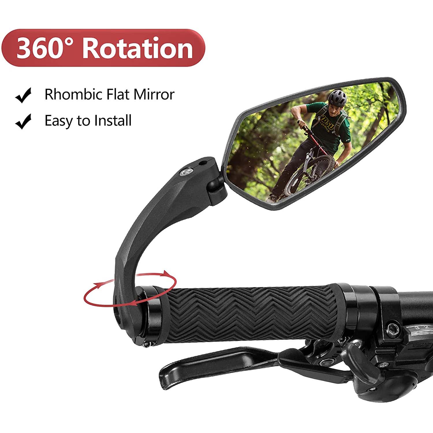 ROCKBROS Rotatable Bicycle Mirror