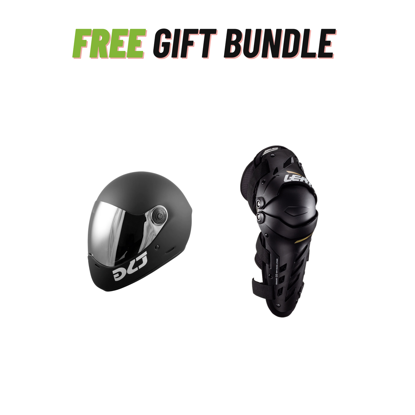 Helmet + Knee Pads Free Bundle