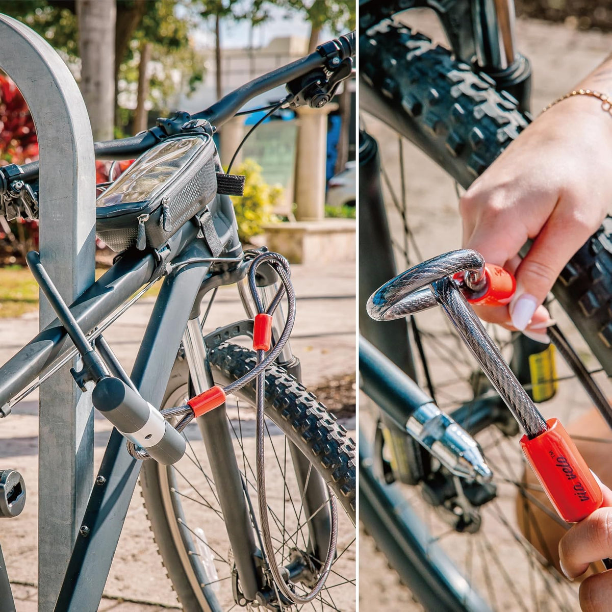 Via Velo Heavy-Duty U-Lock with Cable & 2 Keys