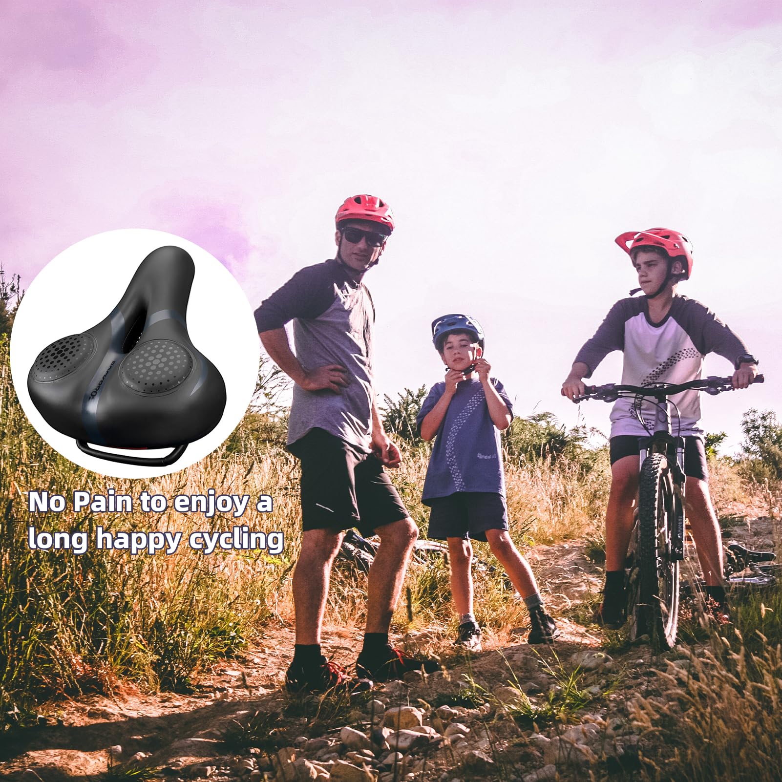 EZbike-ROCKBROS Comfort Gel Bike Seat Saddle-ROCKBROS
