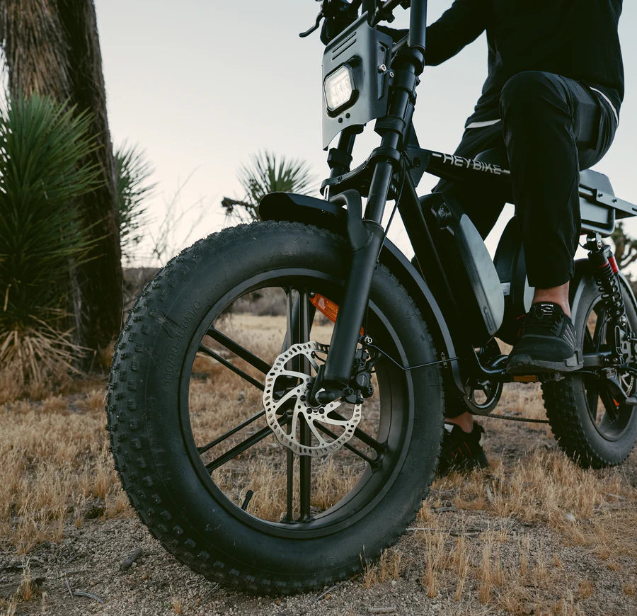 20 x 4.0" Fat Tires-Heybike Saturn Moped-Style Electric Bike