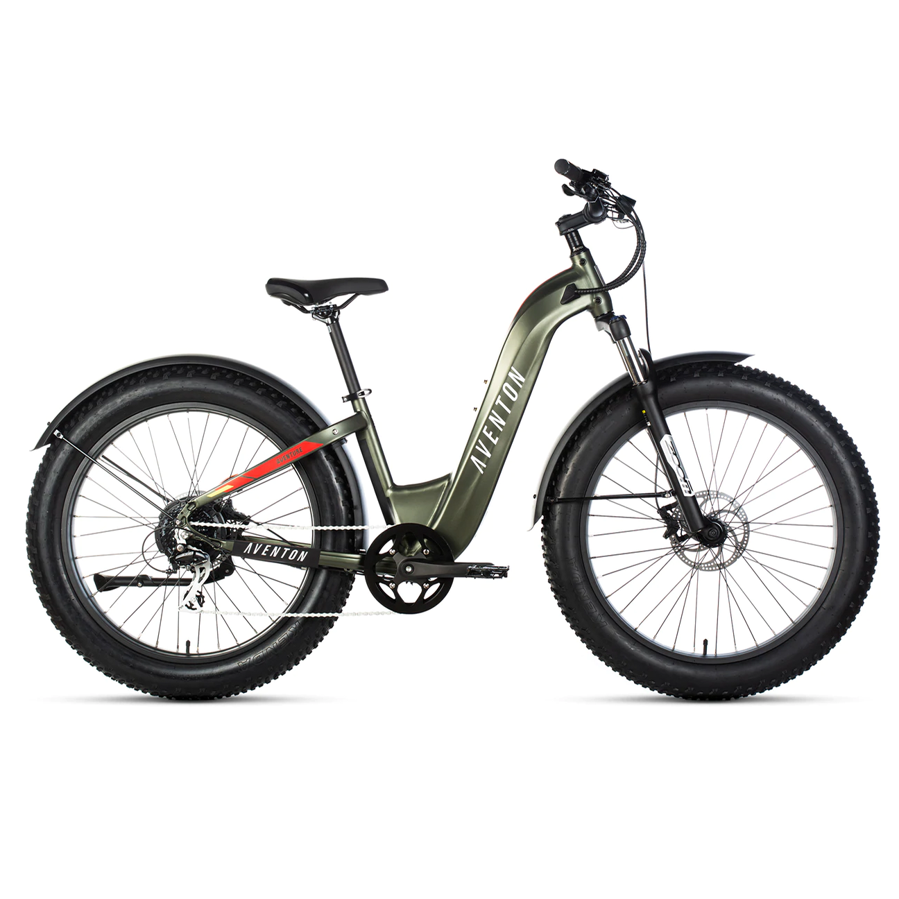 Aventon Aventure Step Through - GREEN M/L-EZbike Canada
