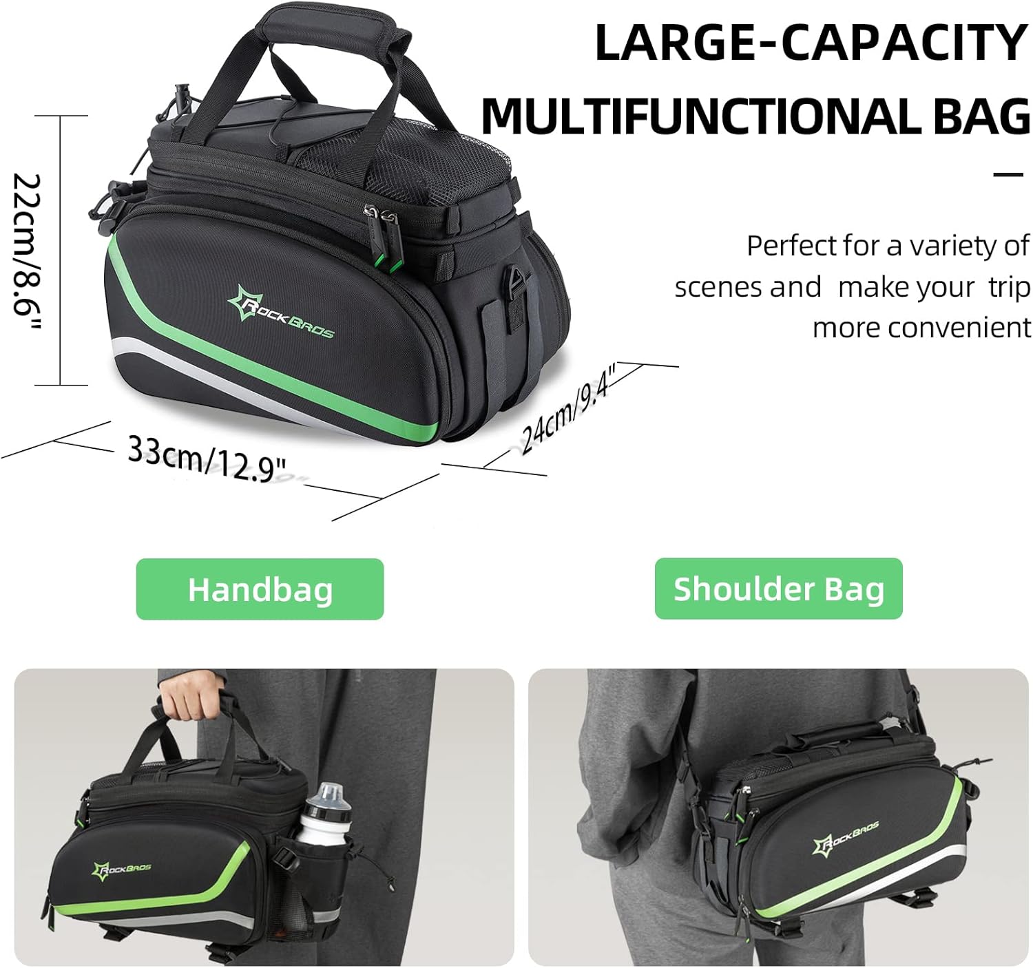 EZbike-ROCKBROS Bike Panniers for Bicycle Trunk Bag 17L-45L bag Waterproof-ROCKBROS