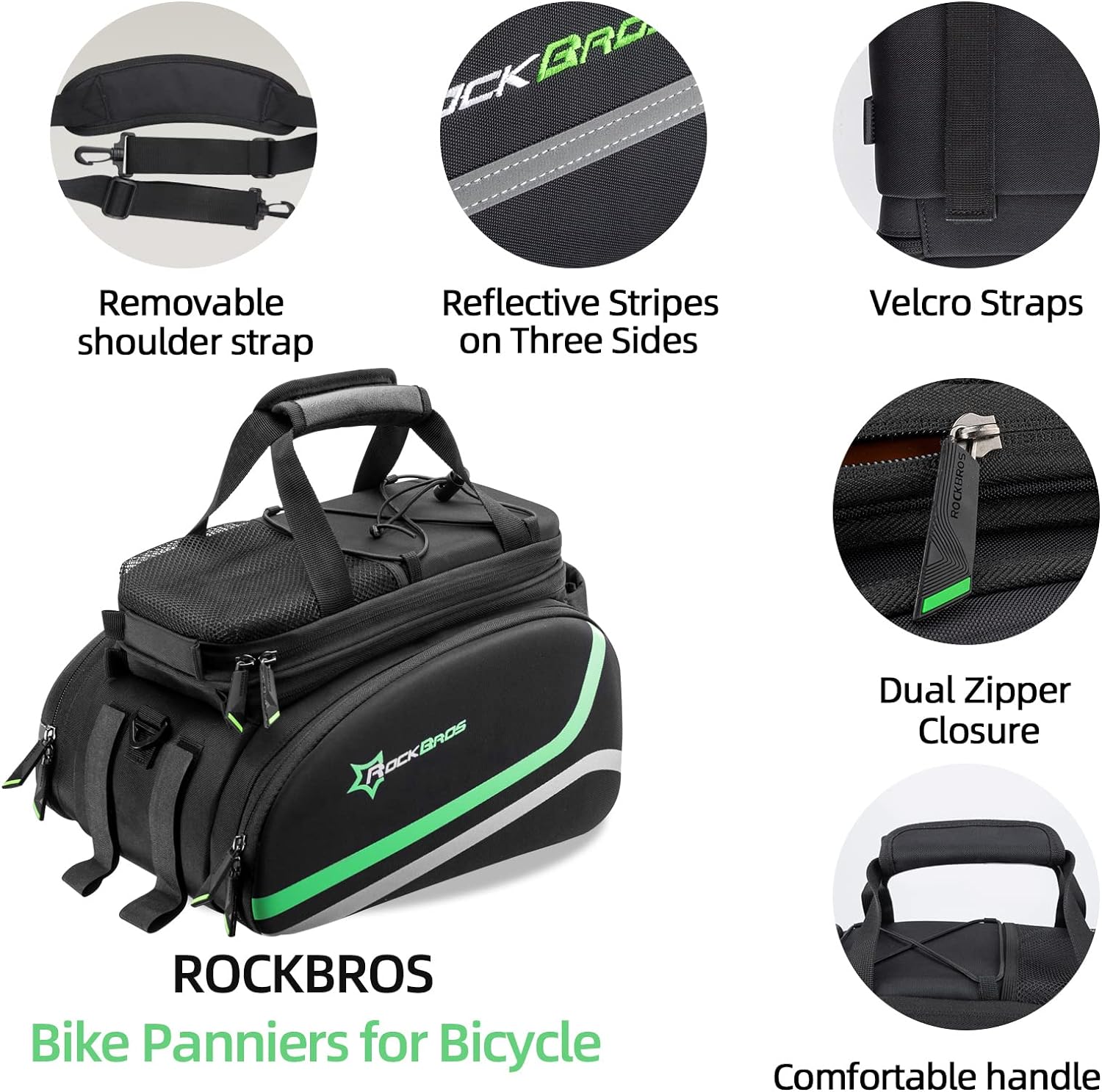 EZbike-ROCKBROS Bike Panniers for Bicycle Trunk Bag 17L-45L bag Waterproof-ROCKBROS