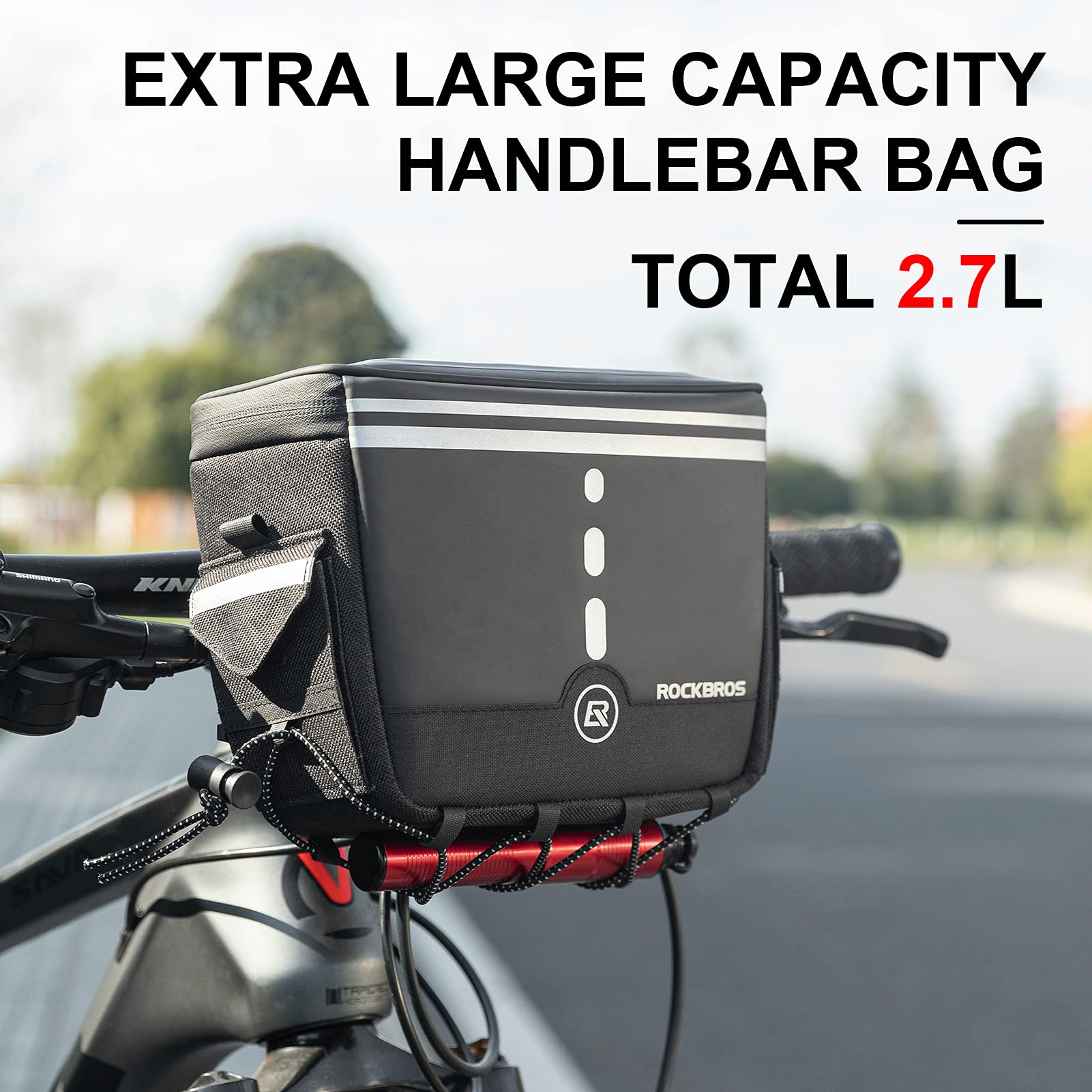 ROCKBROS Handlebar Bag Bicycle Front Storage Bag
