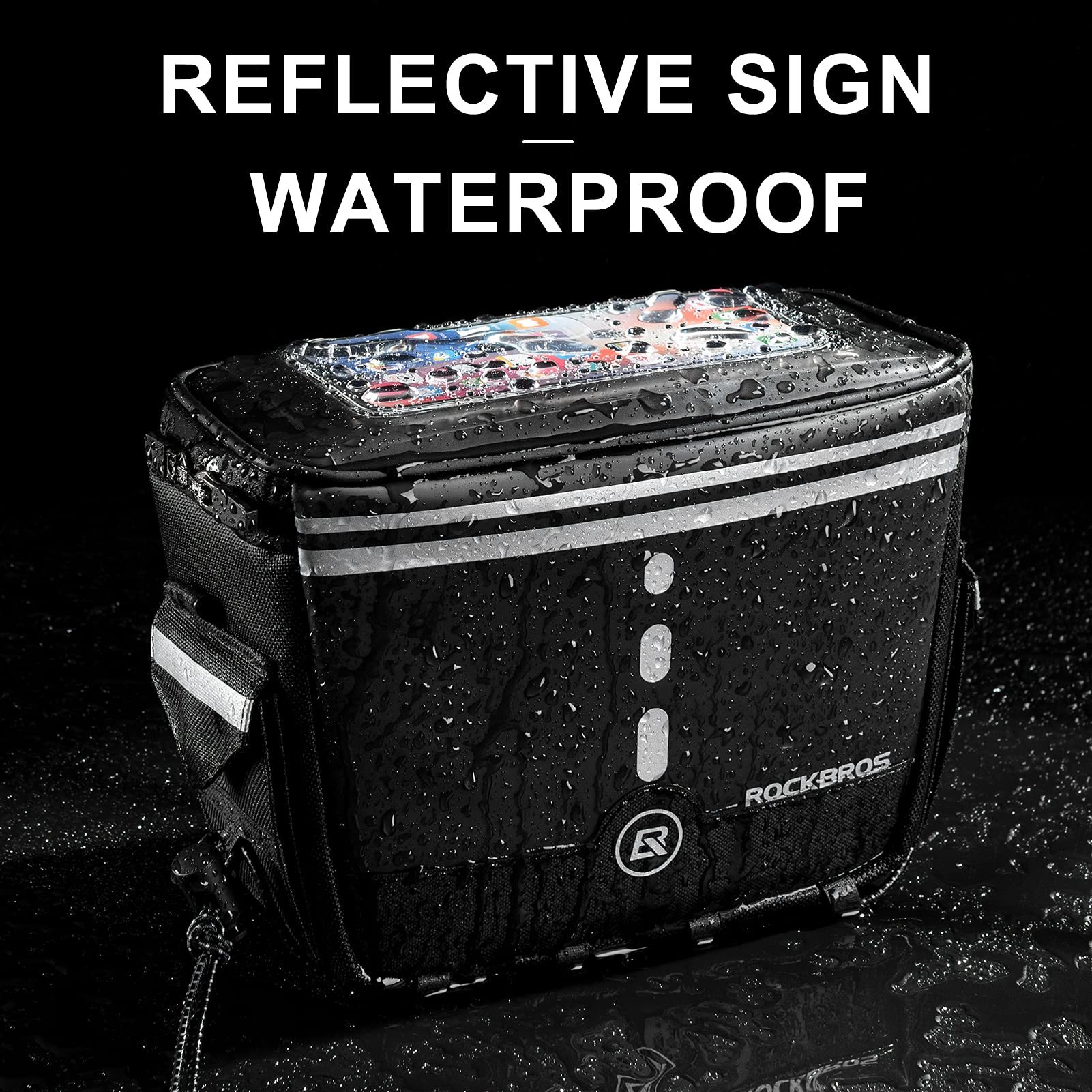 ROCKBROS Handlebar Bag Bicycle Front Storage Bag