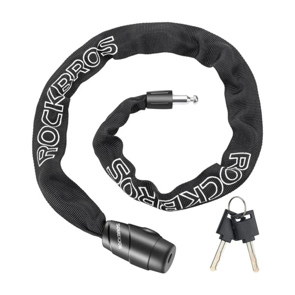 Antivol Vélo ROCKBROS – Câble à Code 5 Chiffres, 87 Cm, Diamètre 17,2 Mm, Noir, Pour Vélo Et Trottinette