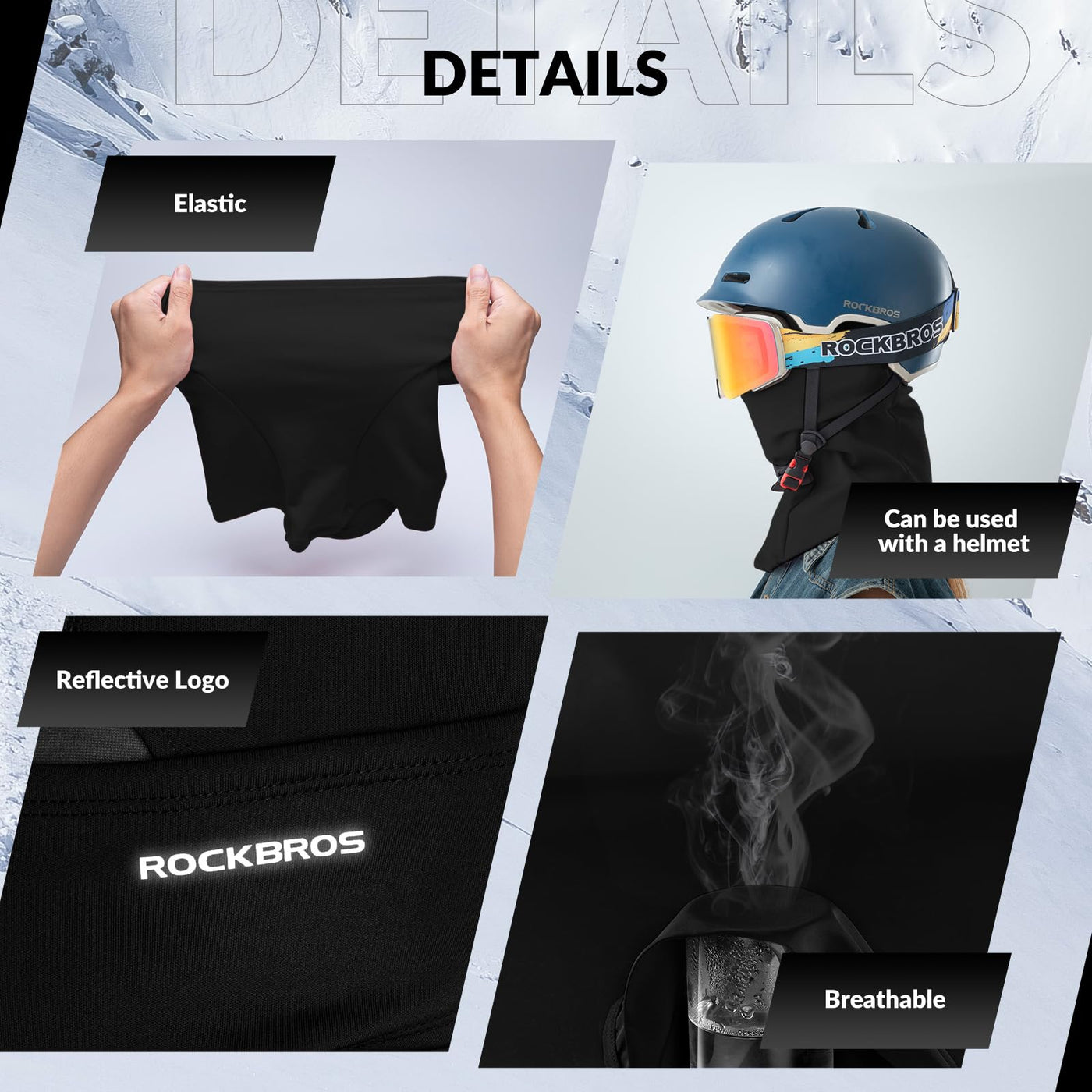 EZbike Canada : ROCKBROS Autumn Winter Windproof Warm Face Hood