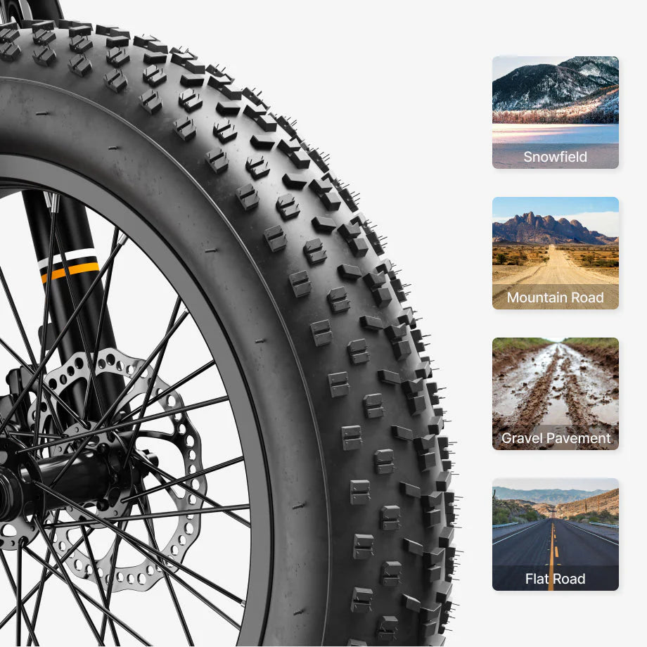
                  20" x 4" Puncture-Resistant Tires-Jasion Hunter Pro
                
