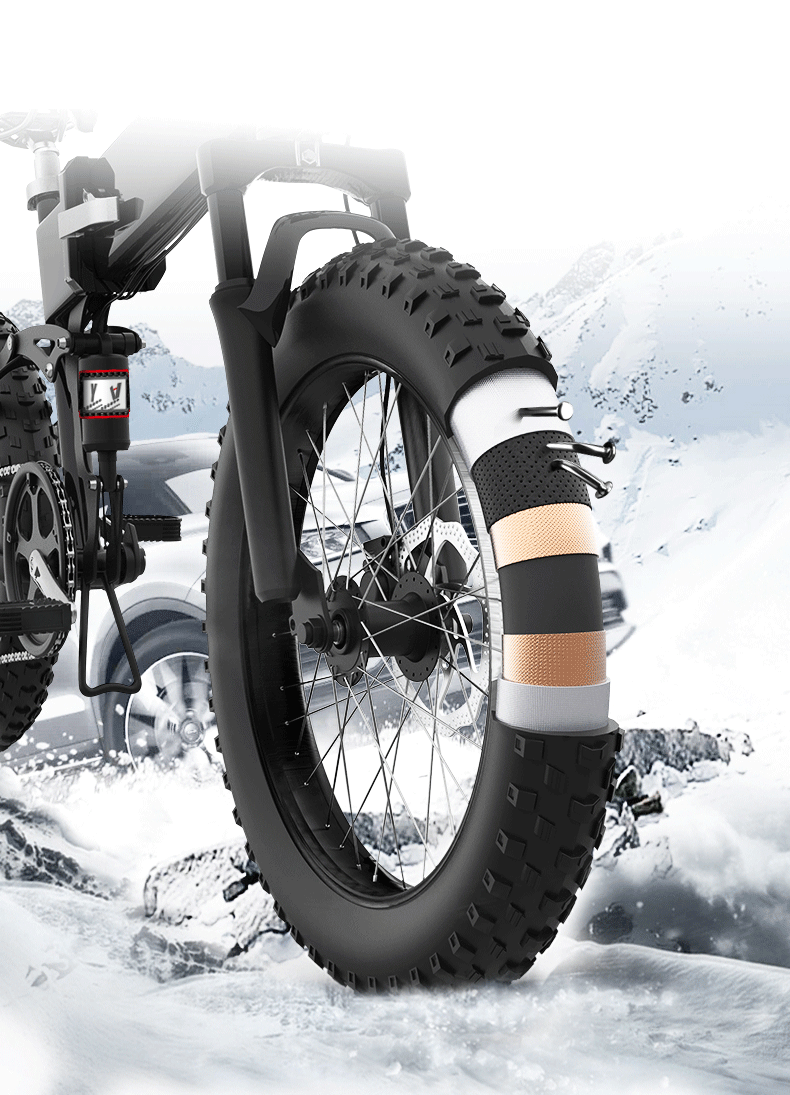 ZB H3 Foldable Electric Fat Bike -26 INCH-EZbike Canada