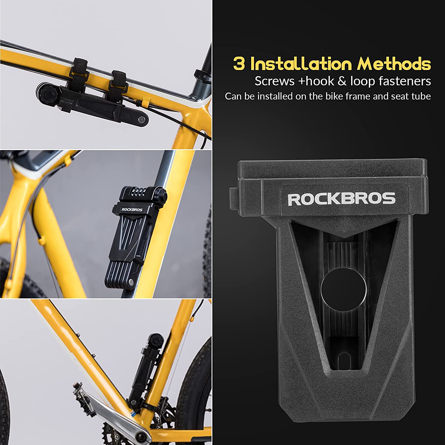 ROCKBROS Folding Lock with Bracket-EZbike Canada